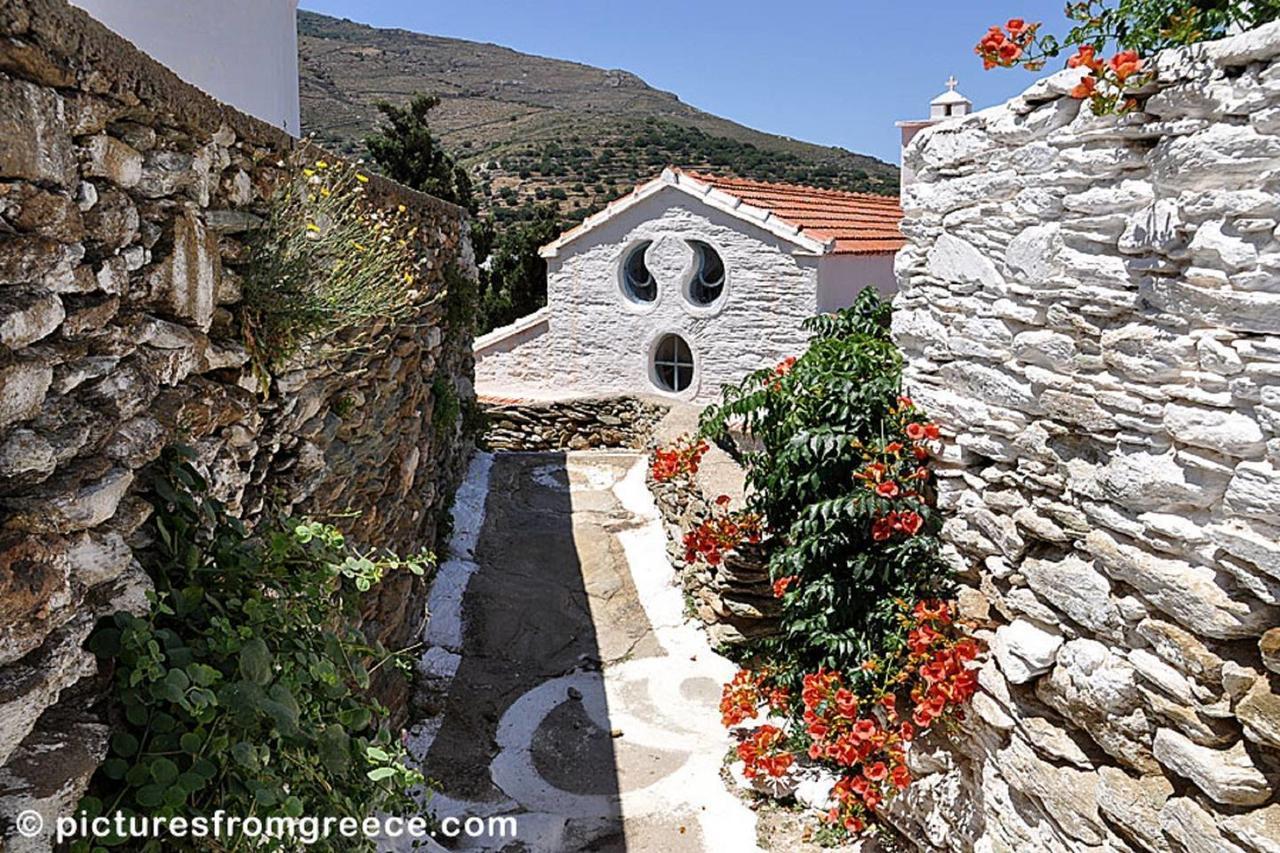 "Aura" Apt In Stone Tower 1690 • Andros Aidonia  Exterior foto