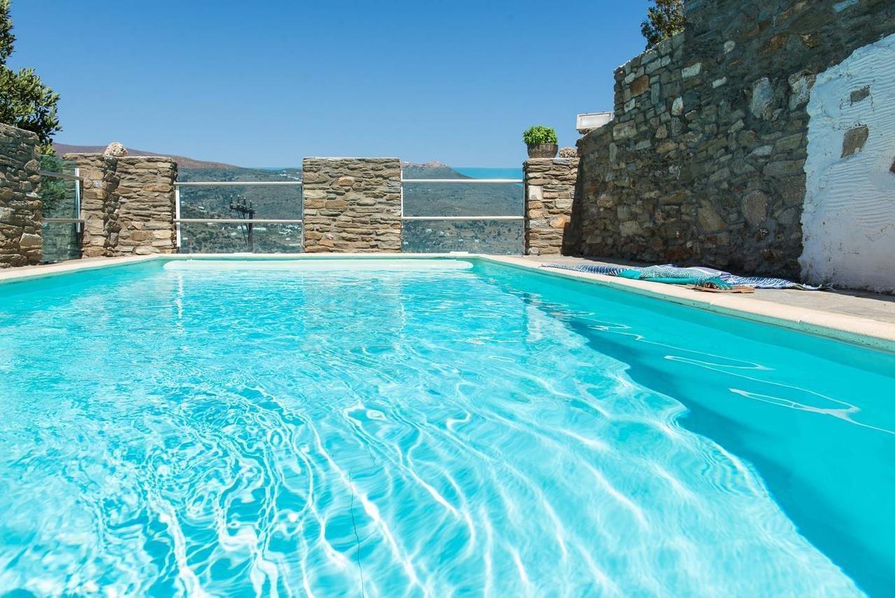 "Aura" Apt In Stone Tower 1690 • Andros Aidonia  Exterior foto